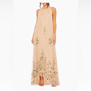 MacDuggal Embellished Tulle Trapeze Gown